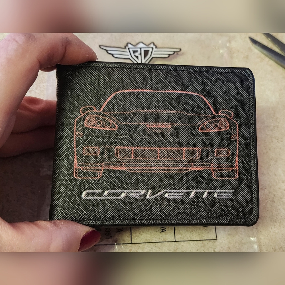 New bifold Corvette wallet